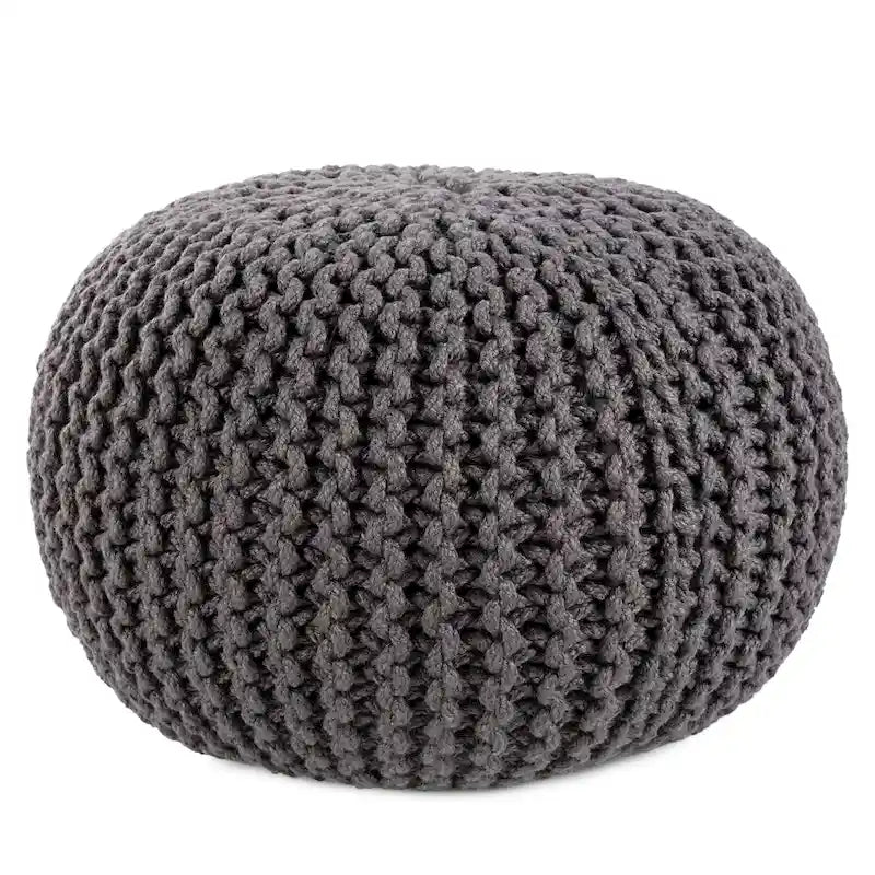 Kulatý puf do interiéru i exteriéru – 50,8 x 50,8 x 35,56 cm