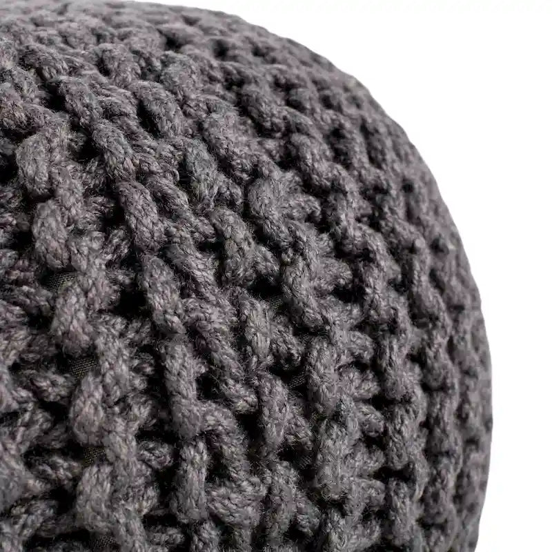 Kulatý puf do interiéru i exteriéru – 50,8 x 50,8 x 35,56 cm