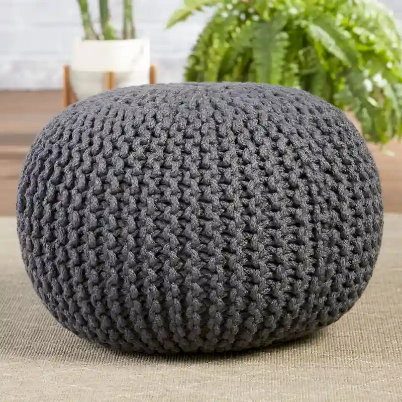 Kulatý puf do interiéru i exteriéru – 50,8 x 50,8 x 35,56 cm