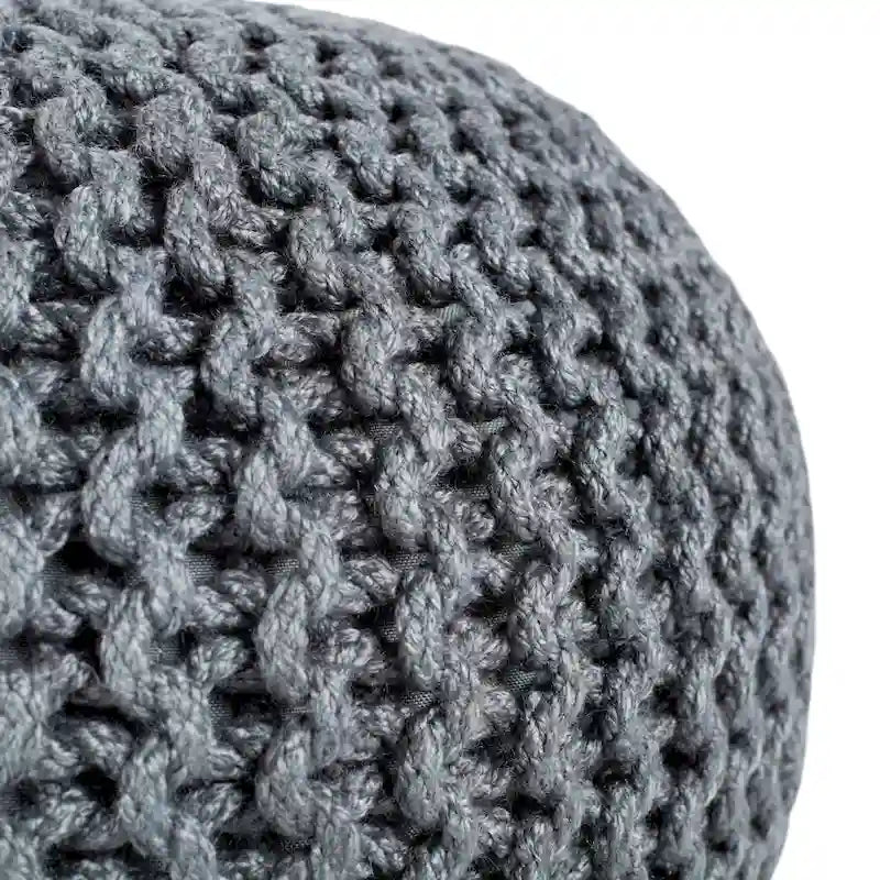 Kulatý puf do interiéru i exteriéru – 50,8 x 50,8 x 35,56 cm