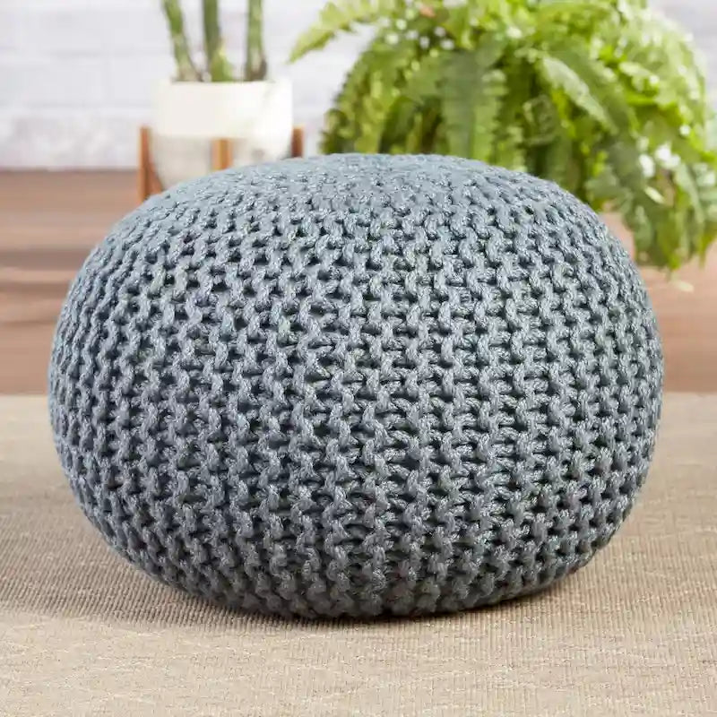 Kulatý puf do interiéru i exteriéru – 50,8 x 50,8 x 35,56 cm