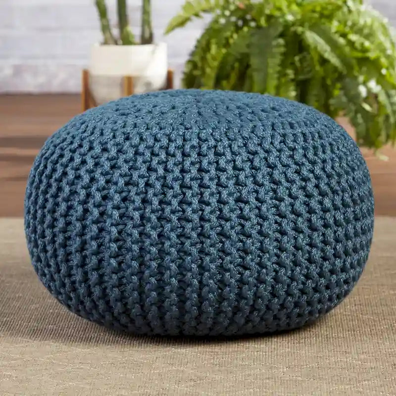 Kulatý puf do interiéru i exteriéru – 50,8 x 50,8 x 35,56 cm