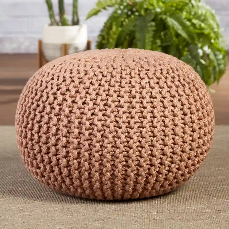 Kulatý puf do interiéru i exteriéru – 50,8 x 50,8 x 35,56 cm